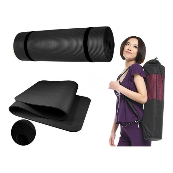 Colchoneta Mat Yoga 10mm + Bolso Transportador