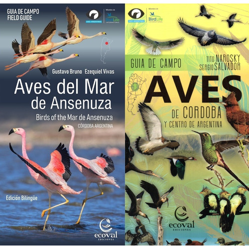Aves De Córdoba + Aves Del Mar De Ansenuza Guía Campo Ecoval