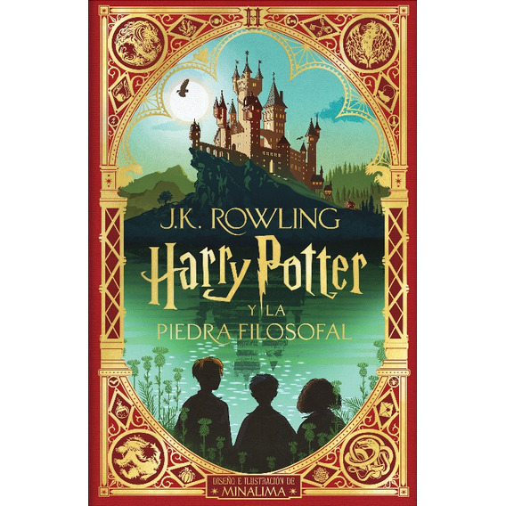 Libro Ilustrado Harry Potter y La Piedra Filosofal 1 J.K. Rowling Edición Minalima
