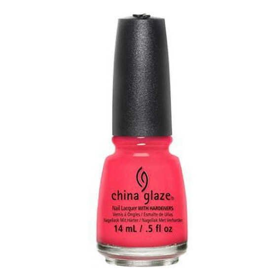 Esmalte De Uñas China Glaze Pool Party Rosa Chicle 14ml Color Coral Neón