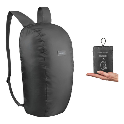 Mochilas Forclaz Decathlon Compactas Color Negro