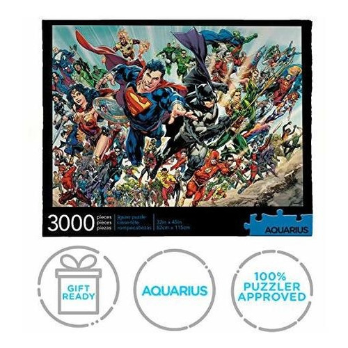 Rompecabeza 3k Aquarius Dc Comics Puzzle Cast (rompecabezas 