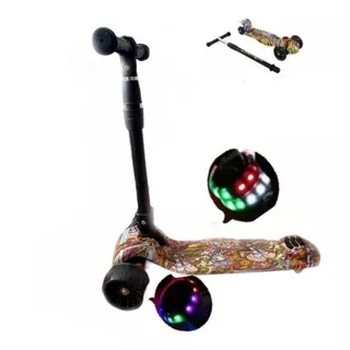 Patineta Scooter Con Luces Y Sonido Llanta Ancha