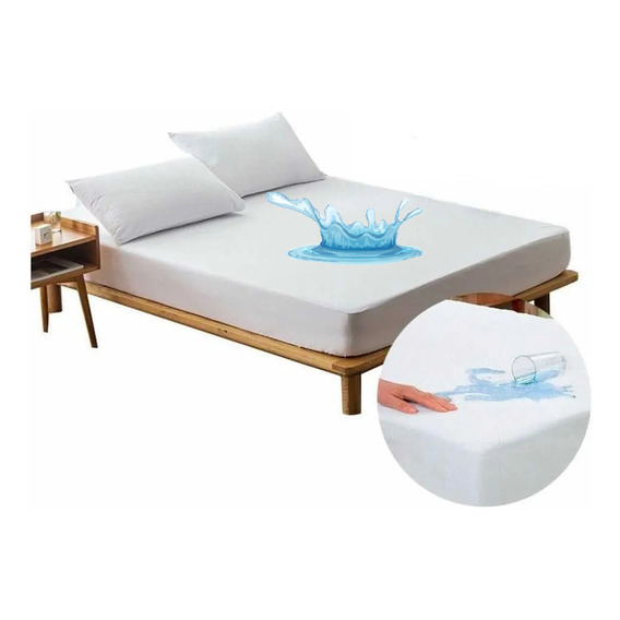 Forro Protector Plástico Antifluidos Para Cama Doble