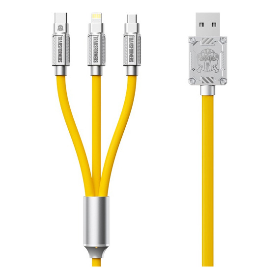 Cable De Carga Rápida Tipo C Transformer Tf-a01 Color Tf-a03 Yellow