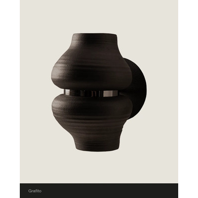 Aplique Colección Nudo Grafito Apto Led E27 Minimo Grafito