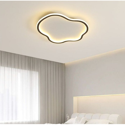 Plafón Led Nube Granizate Negro 48w Techo Dx