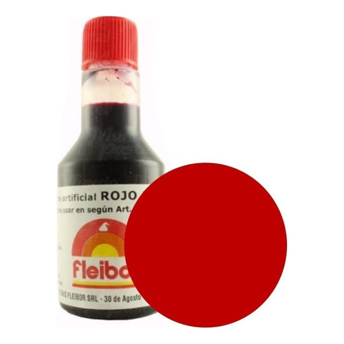 Colorante Liquido Fleibor Rojo X1 Unidad