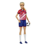 Barbie - Jugadora De Futbol Rubia - You Can Be Anything