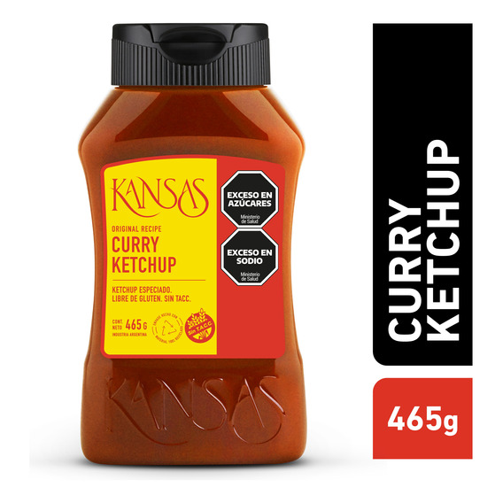 Salsa Curry Kétchup Kansas X1u 465g | Sin Tacc 