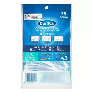 Palillos Dentales Dentek Floss Picks Limpieza Completa