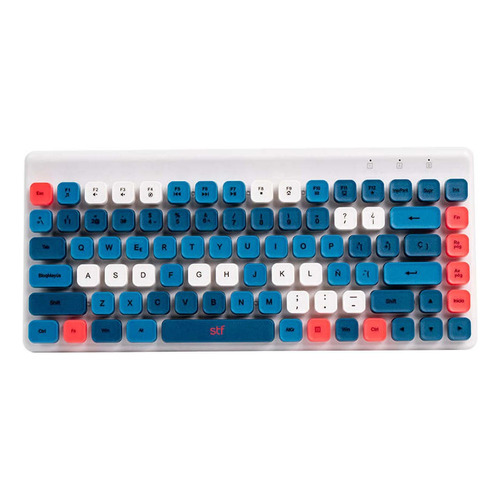 Kit Teclado + Mouse Inalámbrico Stf Viva! Para Computadora Color del teclado Azul