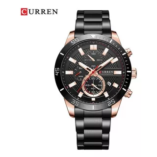 Reloj Para Hombre Curren 8354 8354gbl Negro