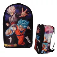 Dragon Ball Mochila Backpack Goku Vs Black Sayayin Dios