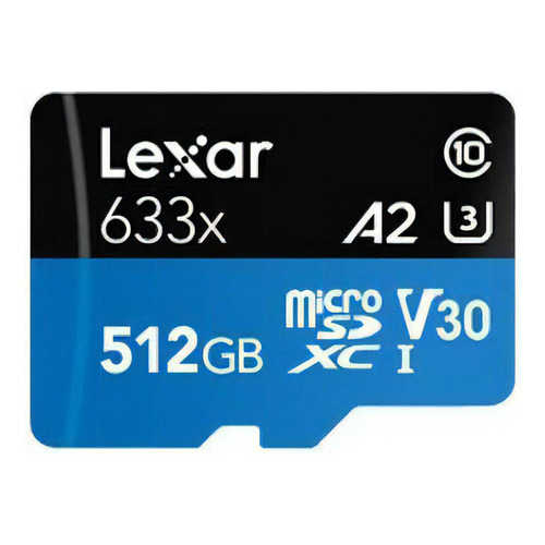 Tarjeta Micro SD Lexar de 512 GB