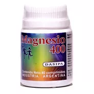 Magnesio X 40 Comp. 400 Mg. Suplemento Dietario Envío!