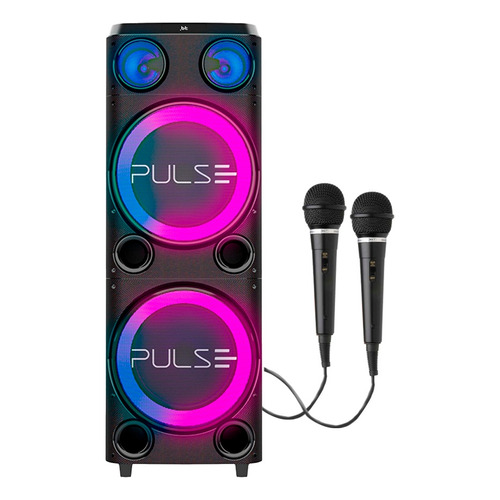 Parlante Pulse Sp508 Estilo Torre Sistema De Sonido Circuit Color Negro
