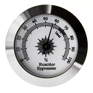 Higrómetro Analógico Para Humidor Alta Precisión (50mm)