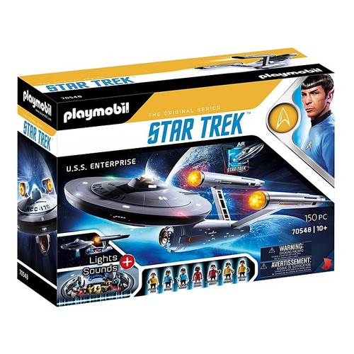 Juguete Playmobil 70548 Trek U.s.s. Enterprise Ncc-1701 Cantidad de piezas 150