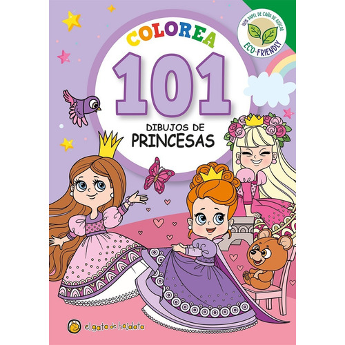 Libro Infantil Colorea 101 Dibujos De Princesas, De Equipo Editorial Guadal. Editorial Guadal, Tapa Blanda En Español, 2022