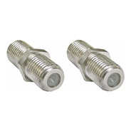 Pack 2 Conector Union Hembra Para Tv Cable Coaxial Unir