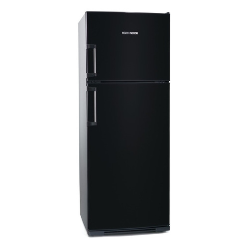 Heladera Koh-i-noor KHD43/7 negra mate con freezer 413L 220V