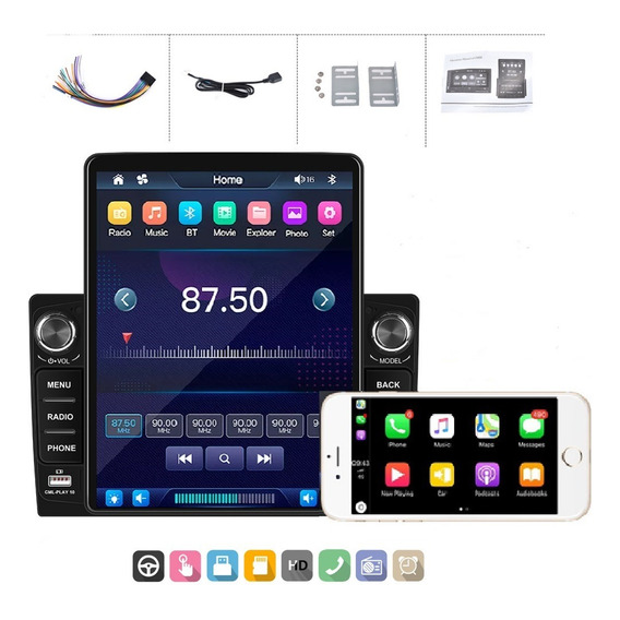 Estéreo Mp5 Con Cámara Con Android Auto Y Carplay
