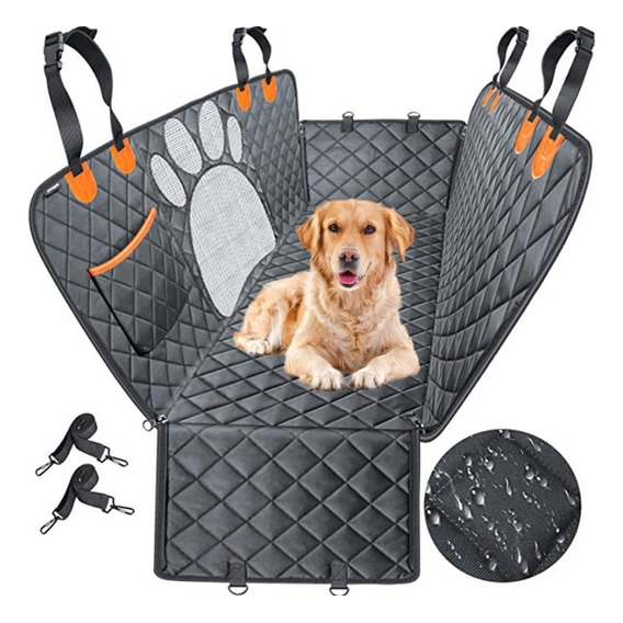 Funda Impermeable Coche Cubre Asiento Mascota Auto Perro