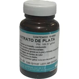Nitrato De Plata 10 Gr