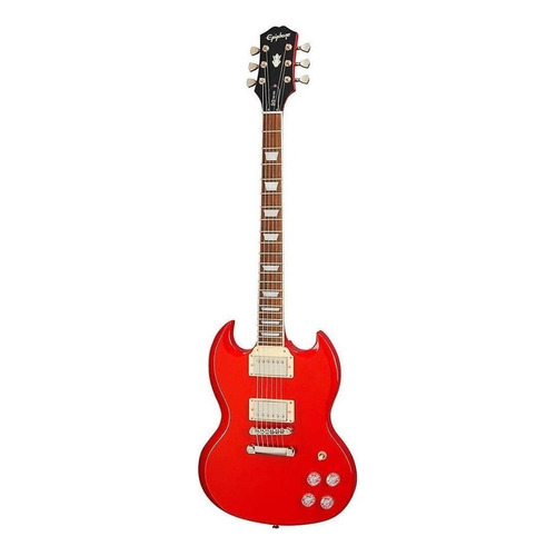 Guitarra eléctrica Epiphone Modern SG SG Muse de caoba scarlet red metallic metalizado con diapasón de laurel indio