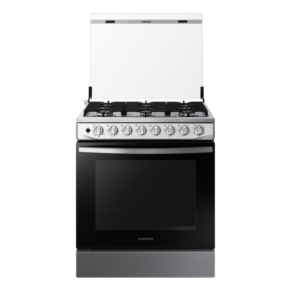 Cocina A Gas Nx52t5311ps, 6 Hornillas Black Smog Color Plata