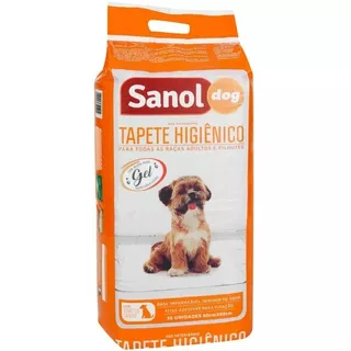 Tapete Higiênico Sanol Dog Grande Gel Absorvente 30 Unidades