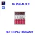 Set Torno Uñas 30000rpm+ Aspirador+ Lampara Uv + Led /4 En 1 Blanco