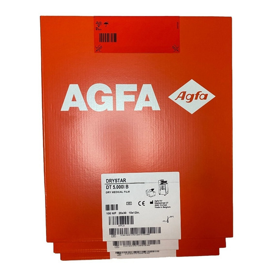 Papel Película Agfa Dt5000 10x12. Caja Con 100 Piezas
