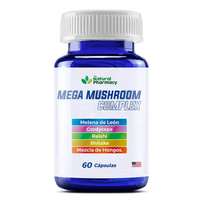 10 Hongos Medicinales Cápsulas Melena De León Reishi Shitake Natural