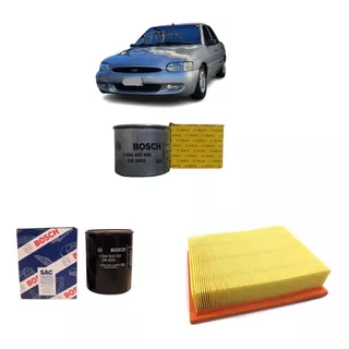 Kit Filtros Aceite Aire Combustible Ford Escort 1.8 Endura 