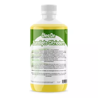 Oleo De Eucalipto Citriodora 100% Puro Natural 1 Litro
