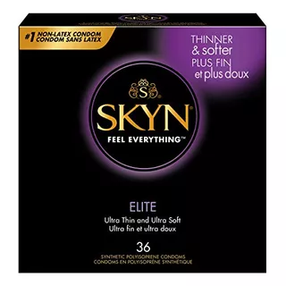 Skyn Elite  36 Count  Condones Ultrafinos Y Lubricados Sin