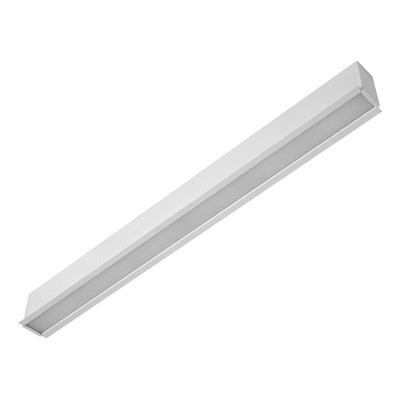 Perfil Lineal Dyna Embutir 60 Blanco 12,5w 1200lm Leuk Negro