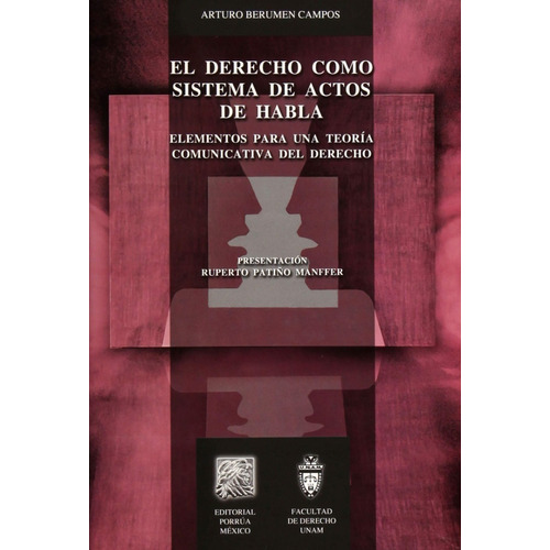 Derecho Como Sistema De Actos De Habla, El, De Berumen Campos, Arturo. Editorial Porrúa México, Tapa Blanda En Español, 2010