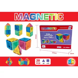 Bloques Magneticos Imantados Magnetic 20 Piezas Grupo 360