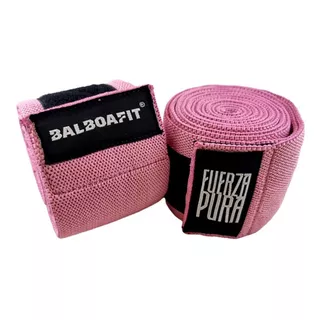 Vendas De Rodillas 200cm Balboafit Powerlifting Boxeo Gym Color Rosa
