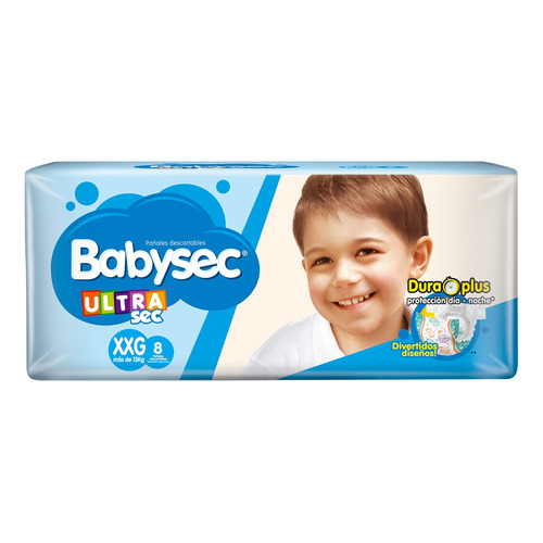 Pañales Babysec Ultrasec Estandar Pack  XXG