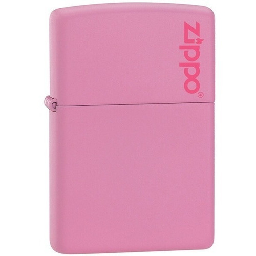 Encendedor Zippo Rosado Mate Con Logo Zippo Mz238zl08