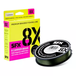 Linha Multifilamento Sfx 8x 270m 0.33mm 56,32lb Verde Sufix