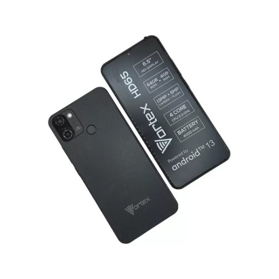 Telefono Inteligente Android Marca Vortex 64gb De Memoria Y 4 Ram 6.5 Pulgadas Celular Economico