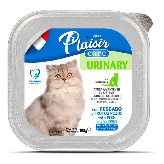 Alimento Húmedo Plaisir Cuidado Urinario Para Gatos 100g