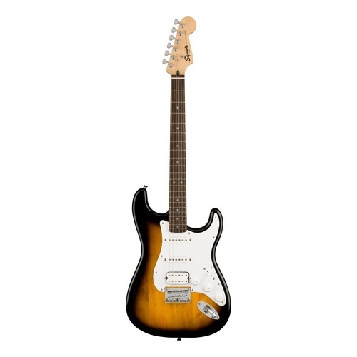 Guitarra eléctrica Squier by Fender Bullet. Stratocaster HT HSS de álamo brown sunburst brillante con diapasón de laurel indio