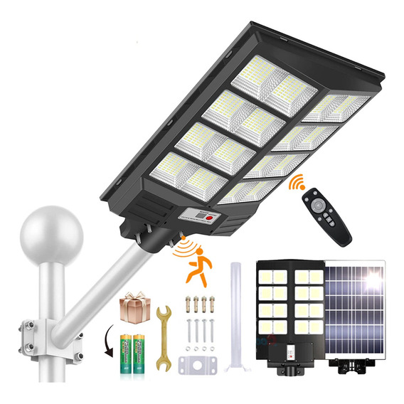 Lámpara Led Solar Exterior 800w Suburbana Alumbrado Público