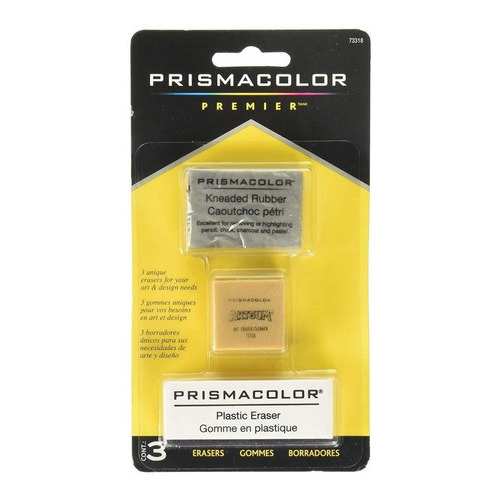 Design Art Erasers 3/pkg Prismacolor Premier